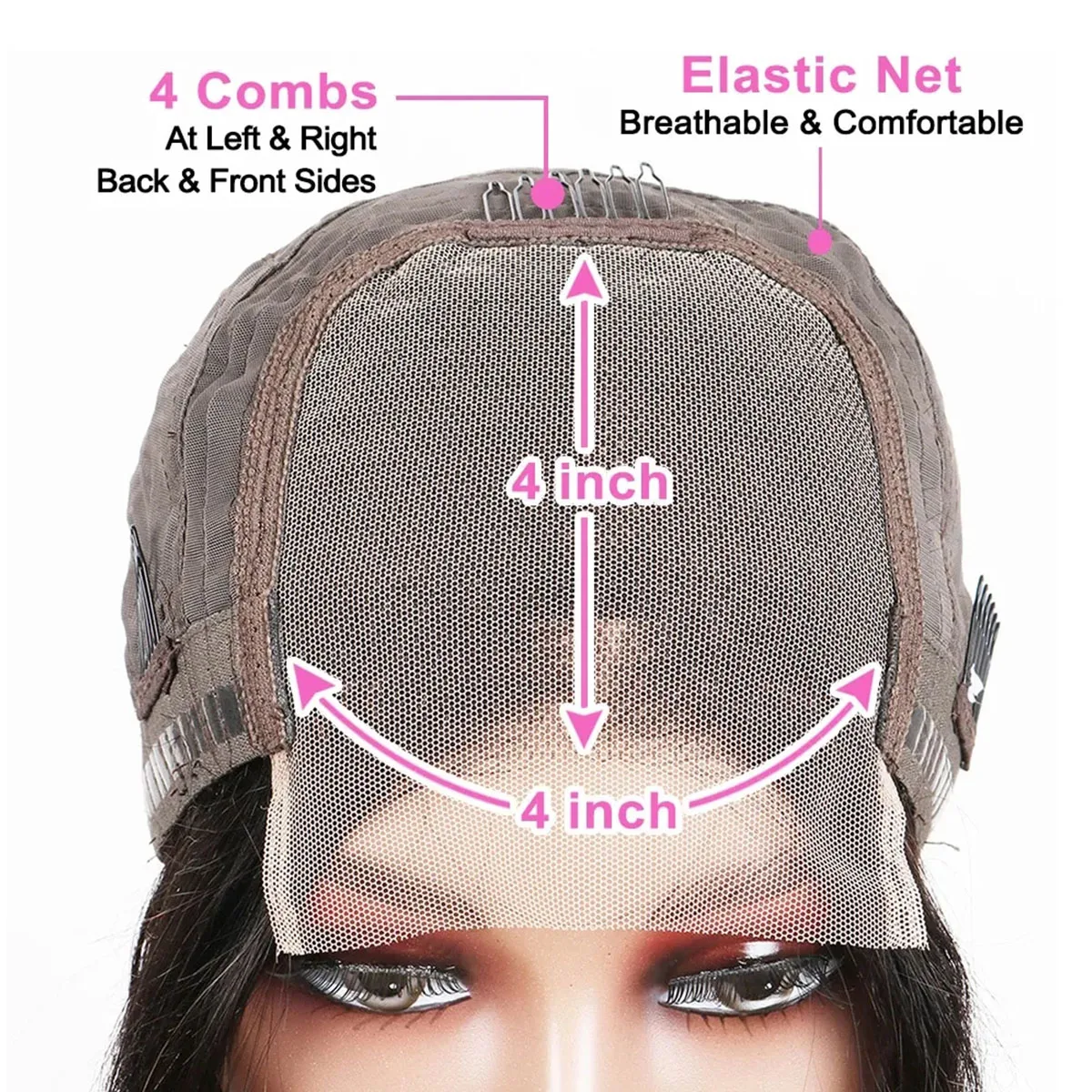 UNIKY прямой парик из индийских волос Remy плотность 180 предварительно выщипанный для