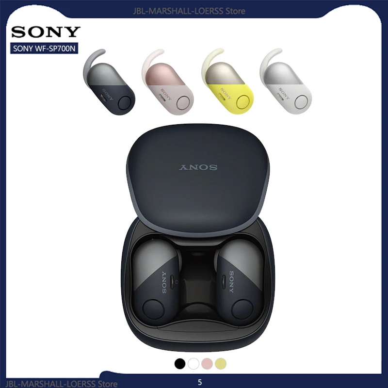 Original Sony WF-SP700N Bluetooth Wireless Headphones Bass Earbuds Active Noise Cancellation Sport Waterproof Earphones Headset