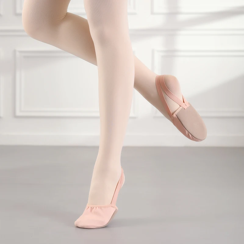 Женская Танцевальная Обувь Мягкая Балетная На Плоском Каблуке