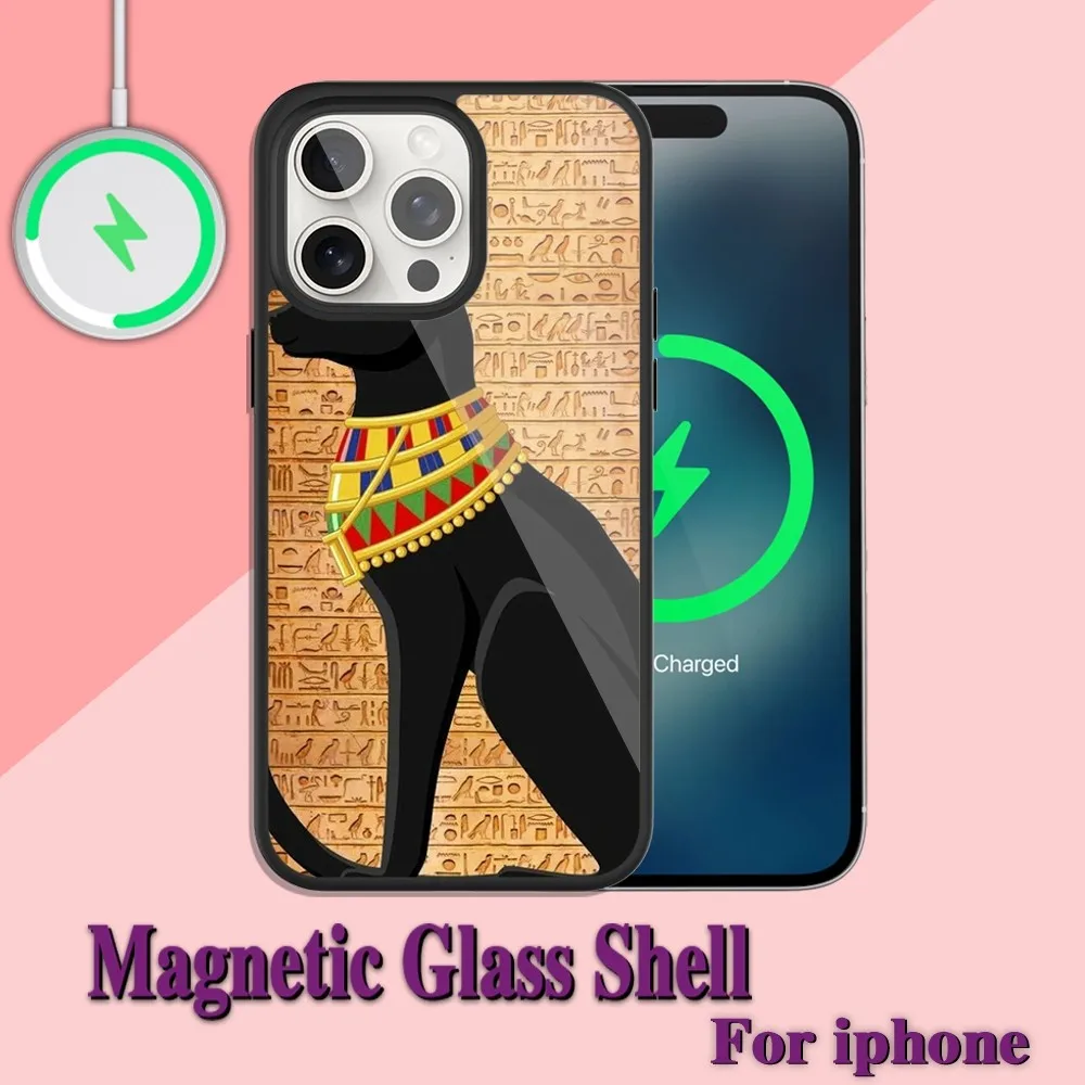 Чехол для iPhone с магнитной застежкой из Египта зарядки 13 14 15 11 12 Pro Max Plus