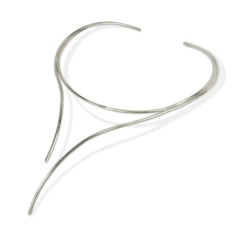 Минимализм стильное металлическое колье для женщин панк ожерелье-чокер из сплава эффектное ожерелье стильное ювелирное изделие 2023