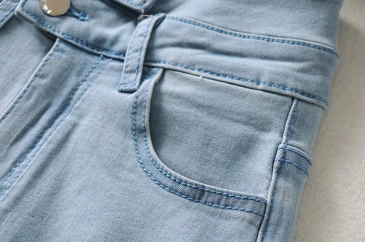 2021 Summer Women Solid Color Short Jeans Female New Trend High Waist White Curled Button Denim Shorts Korean Casual Y2k Bottoms