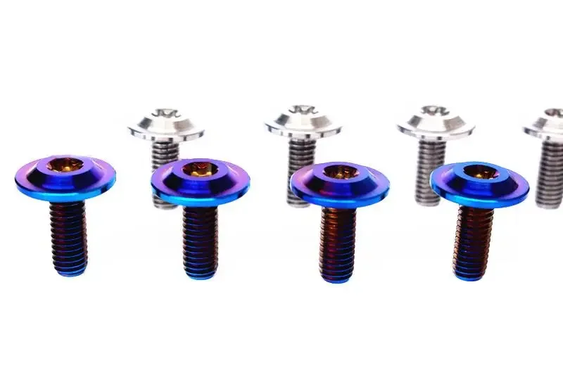 1 шт. M6x16 мм M8x25 Burn Blue/Ti/Golden GR5 Титановые декоративные болты для мотоцикла