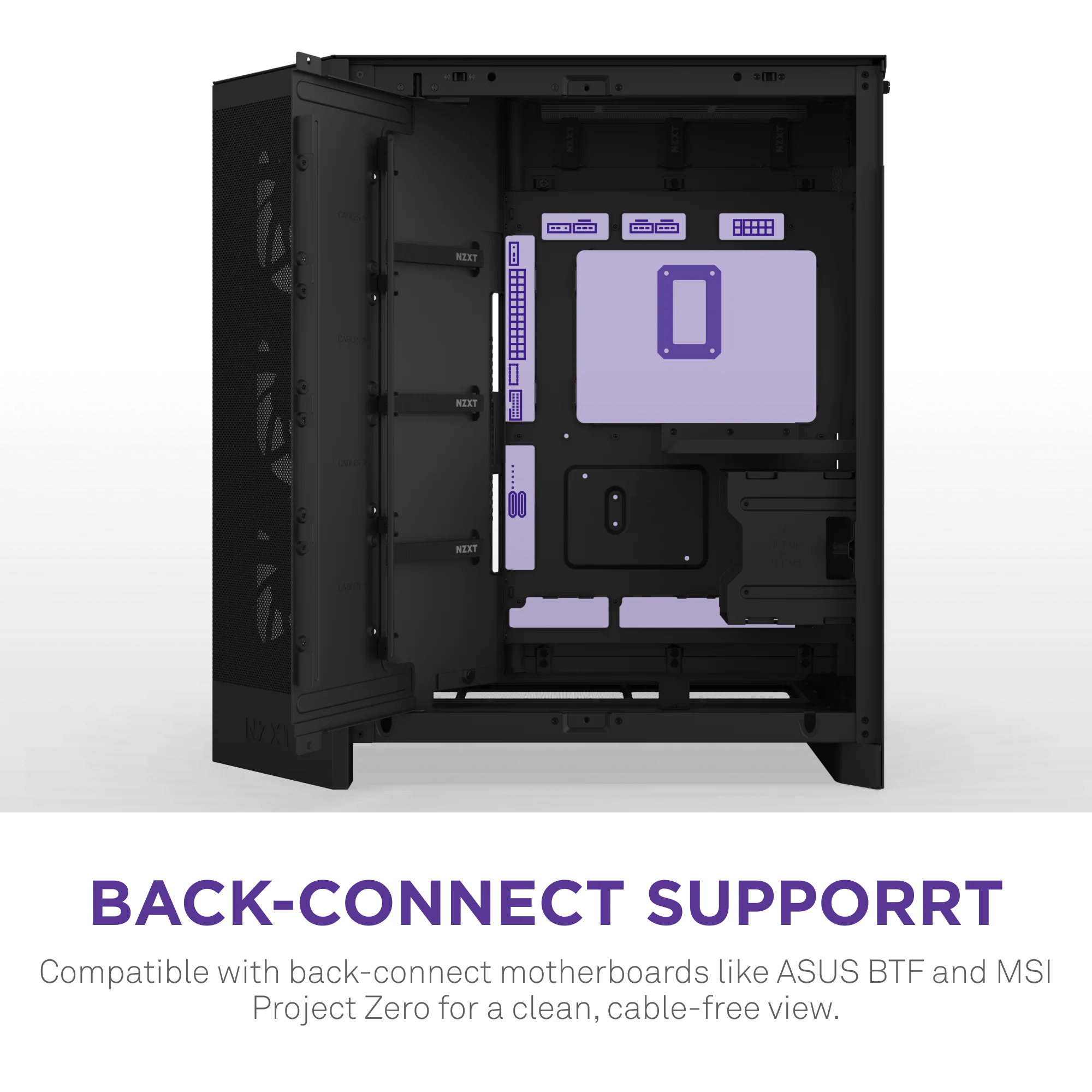 Новый игровой корпус для ПК 2025 NZXT H9 Flow Black White Mid-Tower ATX со стеклянной панелью и 4 предустановленными вентиляторами для самостоятельной сборки игрового настольного компьютера (art.: 3920da54f56fd) - 3920da54f56fd
