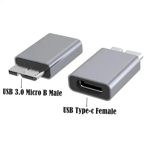 Переходник с Micro B USB C 3,0 «папа» на Type C «мама», Тип C USB3.0 Micro B коннектор для внешнего жесткого диска, HDD кабеля