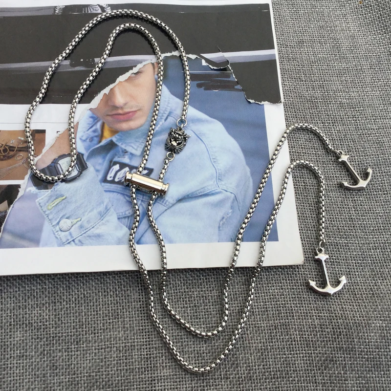 

Original design bolotie stainless steel bolo tie for men and women personality neck tie fashion accessory