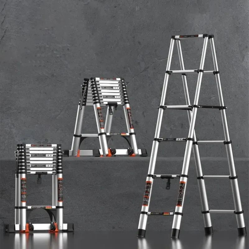 

Новая современная ступенчатая лестница из алюминиевого сплава 2023 для домашней мебели, прямая лестница, утолщенная портативная многофункциональная Складная Бытовая L