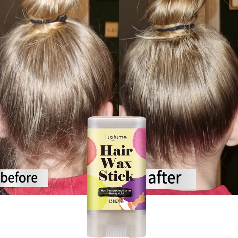 

Professional Broken Hair Artifact Hair Gel Cream Wax Stick Styling Hair Fluffy Men Women Styling Fixed Frizz Hair Wax Stick 15ML