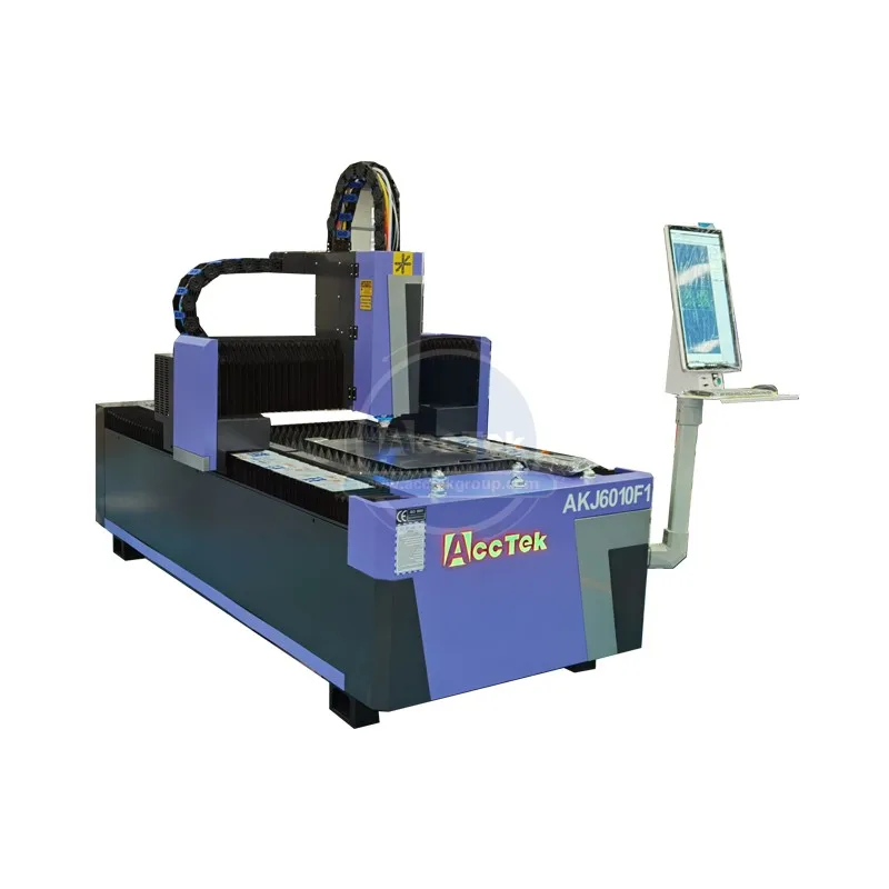 Волоконно-Лазерная режущая машина CNC AccTek резак для листового металла из Китая