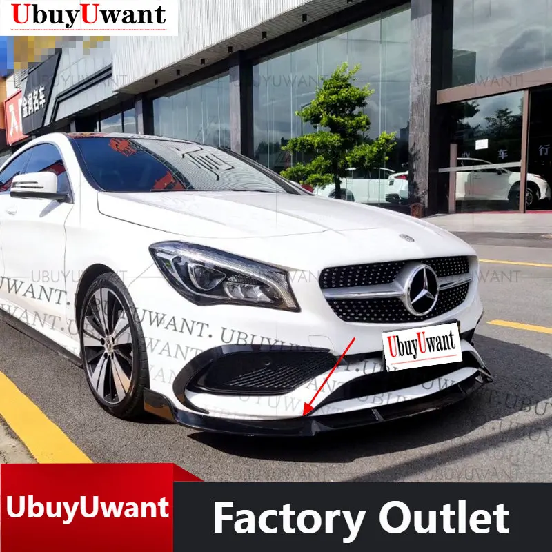 

Front Bumper Lip Chin For Mercedes Benz CLA C117 W117 CLA200 CLA220 CLA260 Guard Decoration Tuning Splitter Trim 2013-2019
