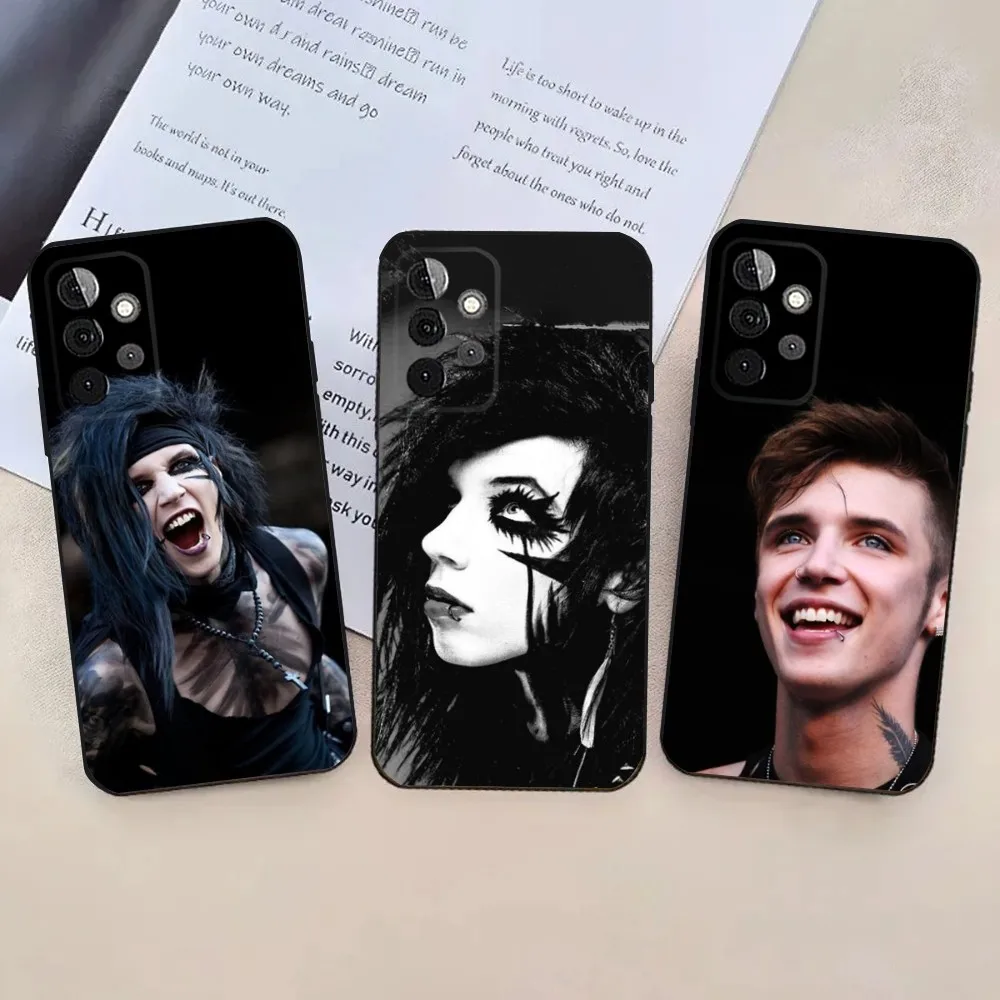 Чехол для телефона Rock A-Andy B-Biersack-S Samsung Galaxy A13 21s 22 31 32 52 53 71 80 91 Мягкий черный чехол