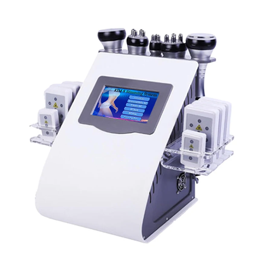 

New 6 in 1 Cavitation RF Ultrasonic Cavitation Lipo Fat Weight Loss Slimming Radio Frequency Slimming Beauty Machine 110-240V