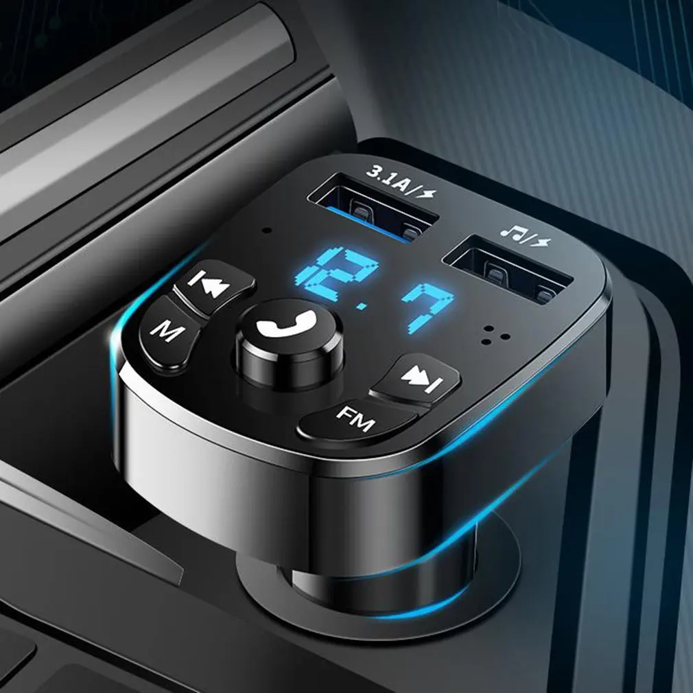 

Автомобильный FM-трансмиттер, с 2-мя USB-портами