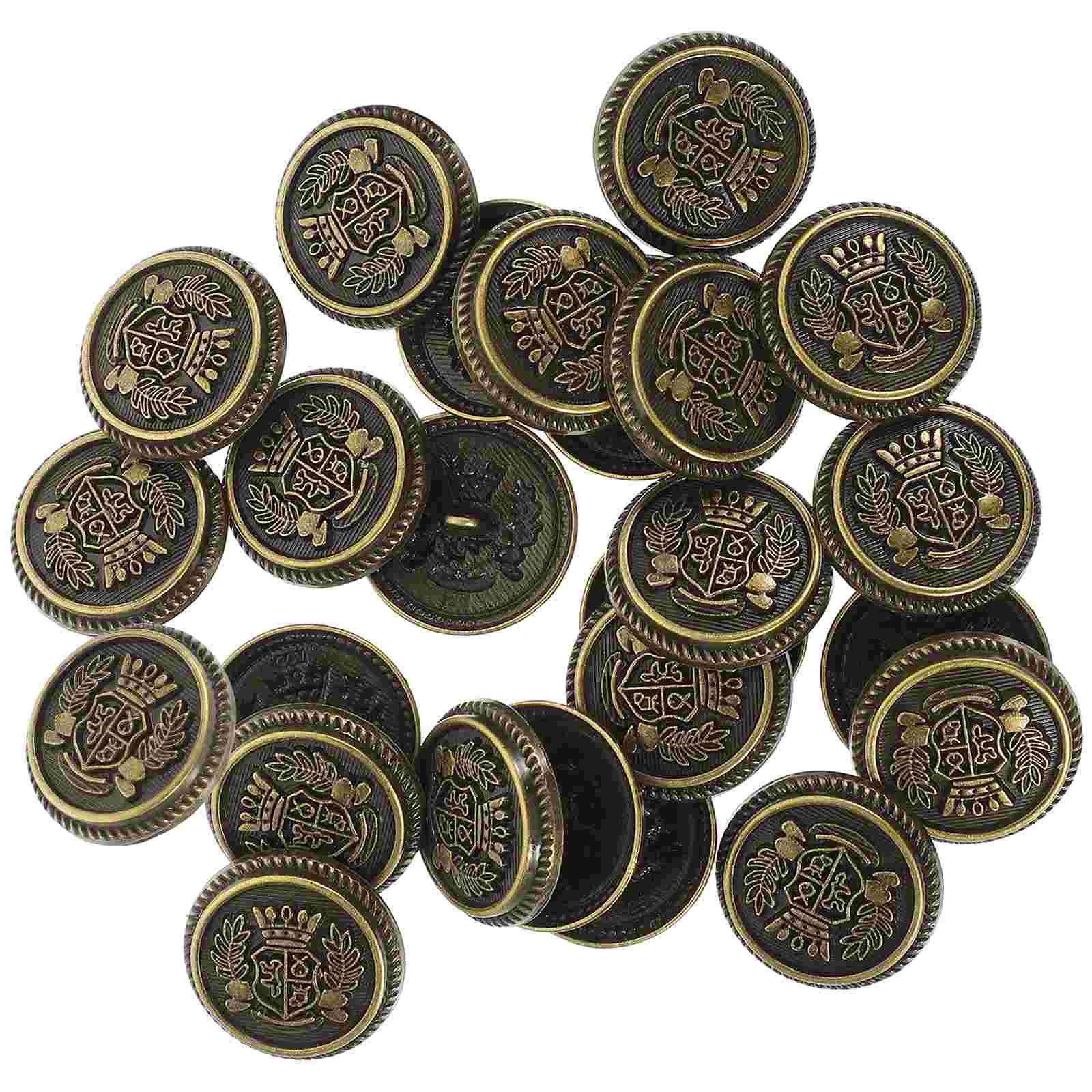 

Metal Buttons Sewing Overcoats Decor Craft Alloy Suit Replaceable Decorative Clothes