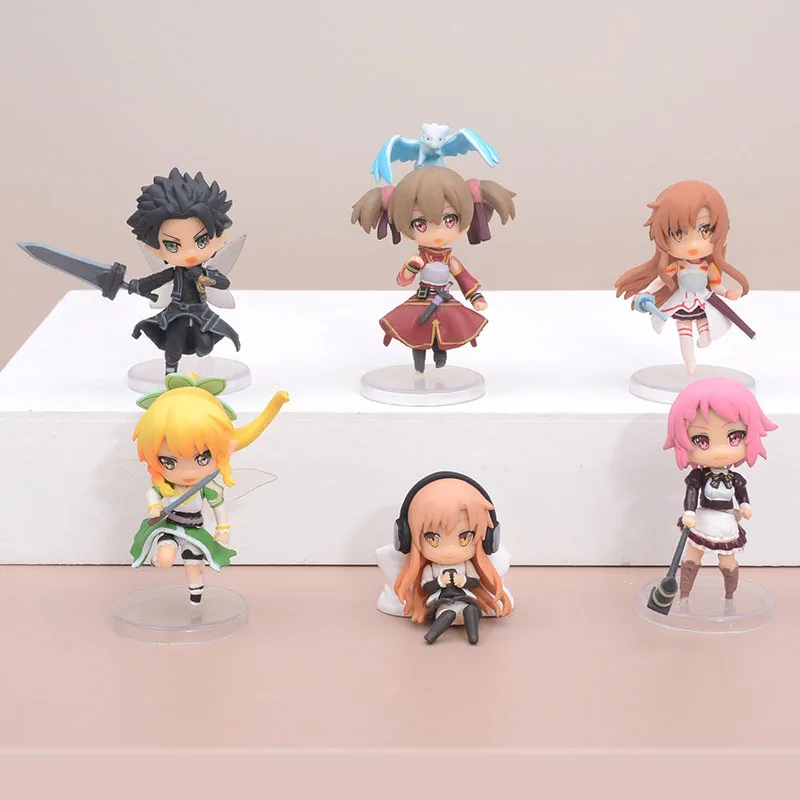 

Экшн-фигурка киригая из аниме «Искусство меча», 6 шт./набор