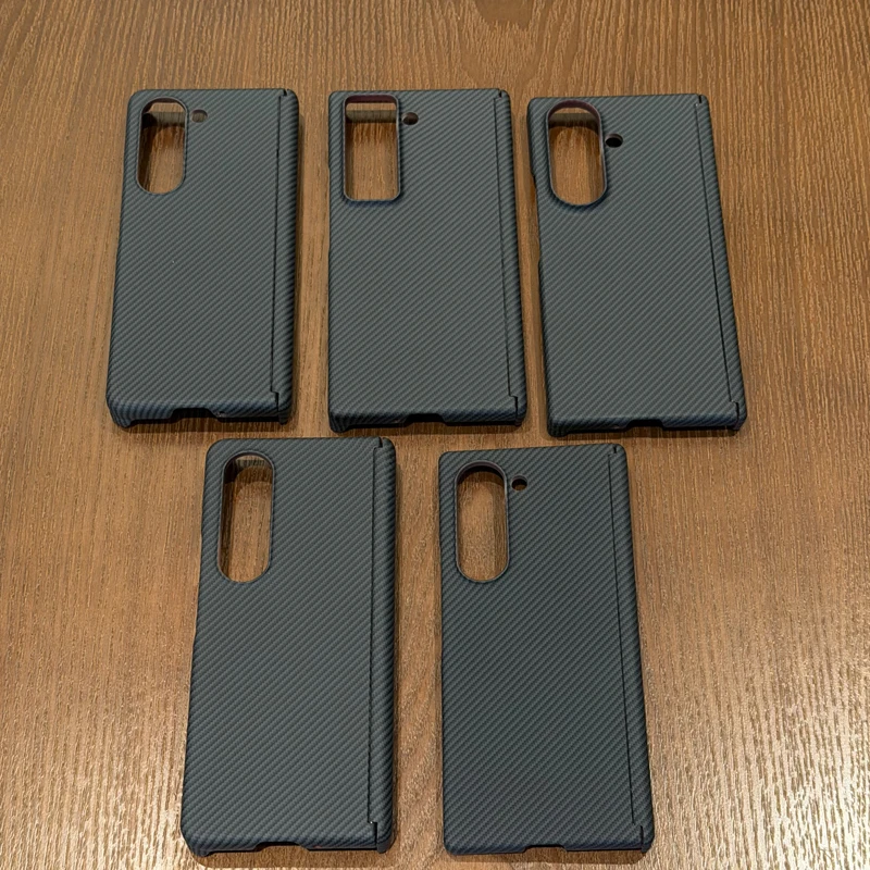 Фото Чехол для Samsung Galaxy Z Fold 7 6 5 4 Z Fold Special W25 с узором под карбон, защитный жесткий чехол для телефона с защитой шарнира №1