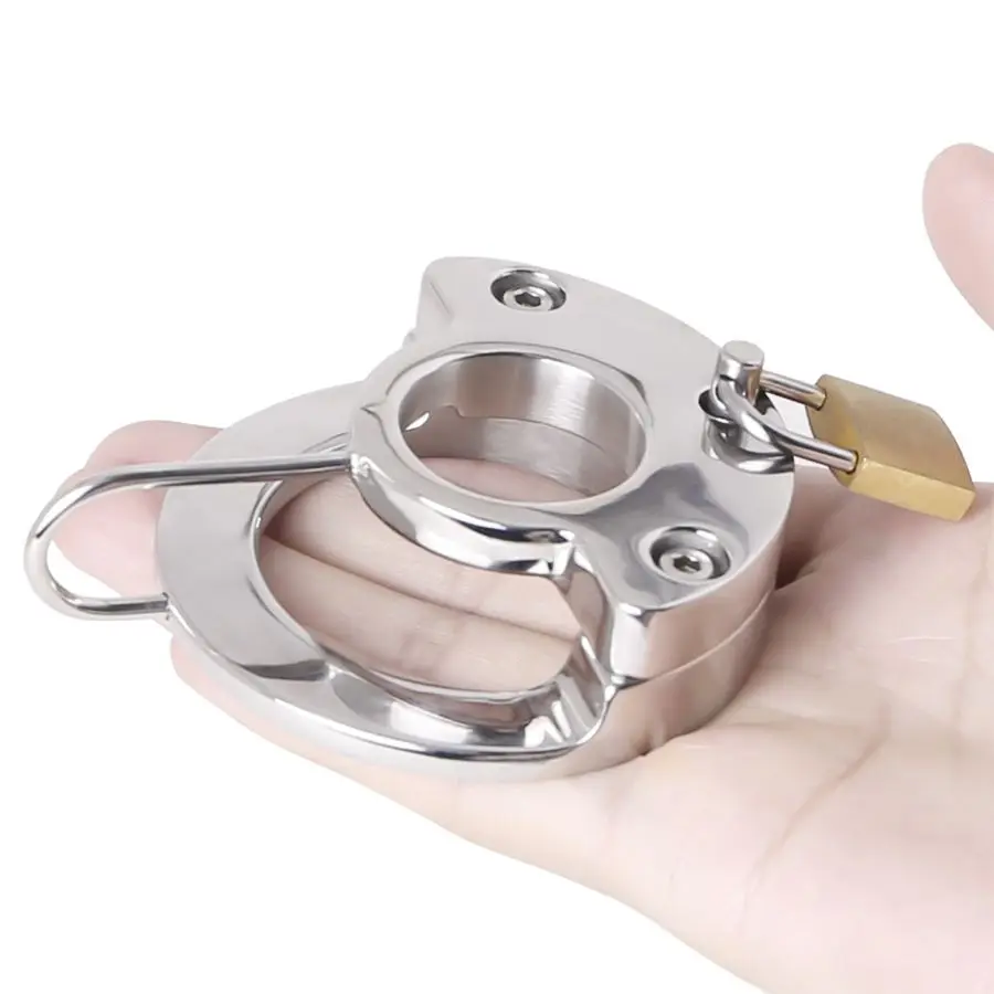 Маленький шар из нержавеющей стали растягивающий пенис замок верности Униформа