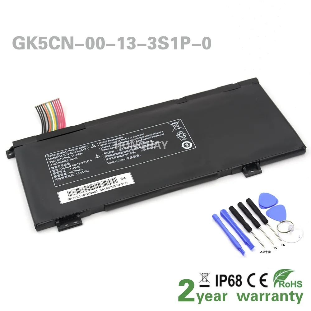 

2022 GK5CN-00-13-3S1P-0 Battery For MECHREVO X8Ti Z2 MACHENIKE T90 Plus T90-T3p F117-B F117-B6 For TONGFANG GK5CN5Z GK5CN6Z