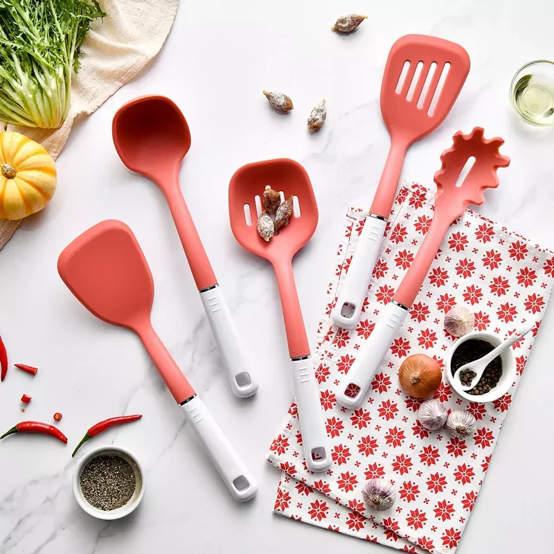 

Silicone Spatula Kitchen Set Cooking Spoon Spatula Non-Stick Cookware Silicone Kitchenware Pink Kitchen Accessories Utensils Set