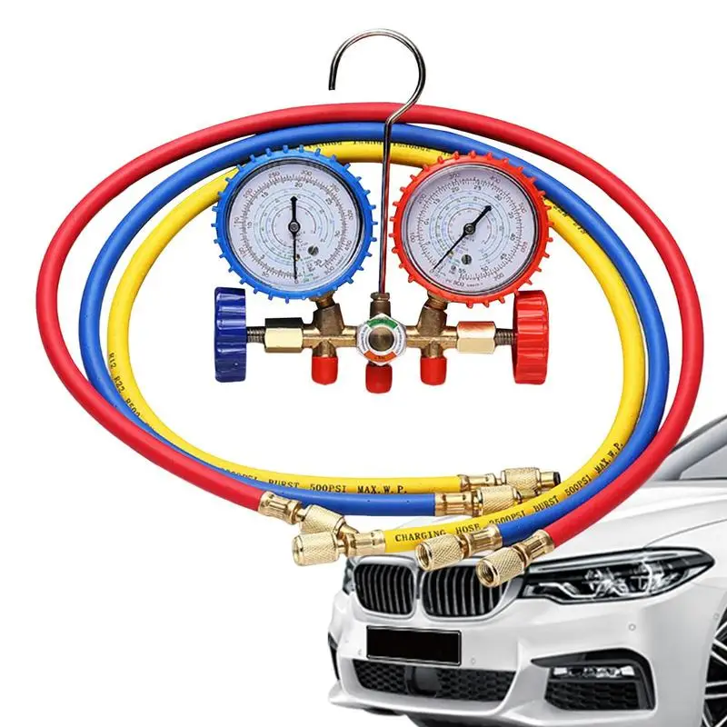 

Refrigerant Manifold Gauge Air Condition Refrigeration Set Car Air Conditioning Tools Measuring Guage for R12 R22 R134A R502
