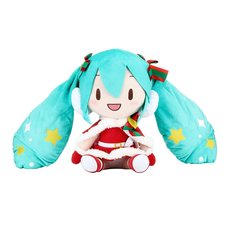 

Оригинальная плюшевая игрушка Sega приз Miku 2019 Рождественская мягкая игрушка Miku