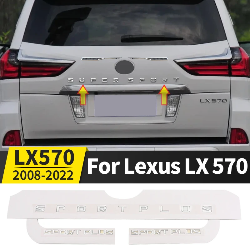 

Наклейка на заднюю дверь, логотип, хромированная буква для 2008-2021 Lexus LX570 LX 570, обновленные аксессуары для украшения внешней двери