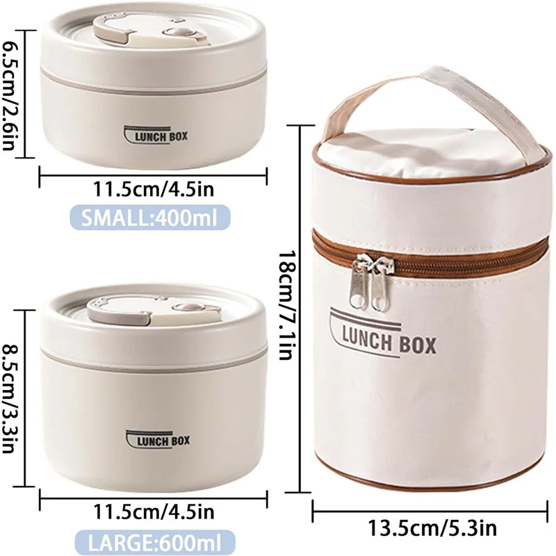 Портативный Изолированный Ланч-бокс Из Нержавеющей Стали Для Взрослых