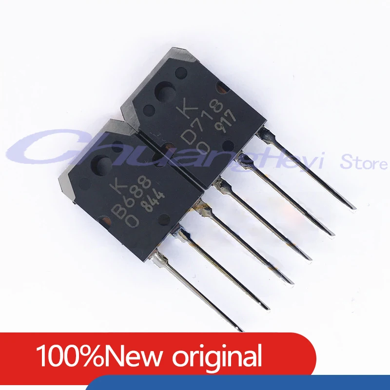 

10PCS - 10Pairs 100% Real Original New Imported KTB688 KTD718 B688 D718 2SB688 2SD718 TO3P Power Amplifier Tube 10A 120V 80W