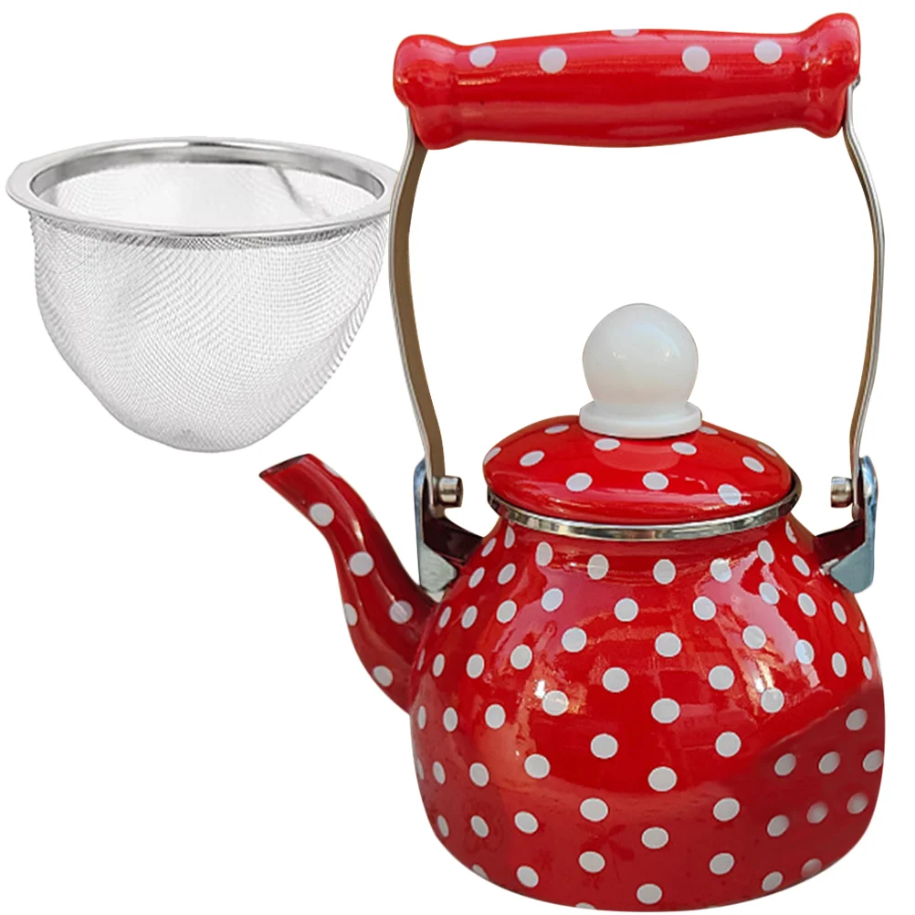 

Tea Kettle Teapot Pot Waterloose Stovetop Coffee Steeper Use Daily Infuserfor Leaf Strainer Handle Pots Thickened Accessory