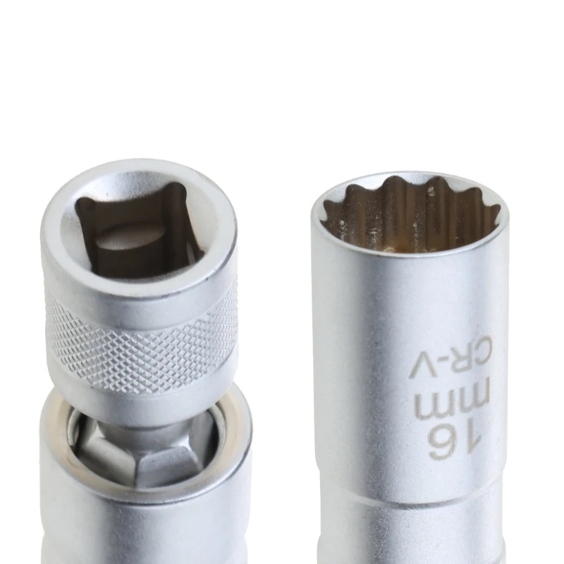 Тонкостенный магнитный поворотный наконечник 16 мм для головки свечи зажигания