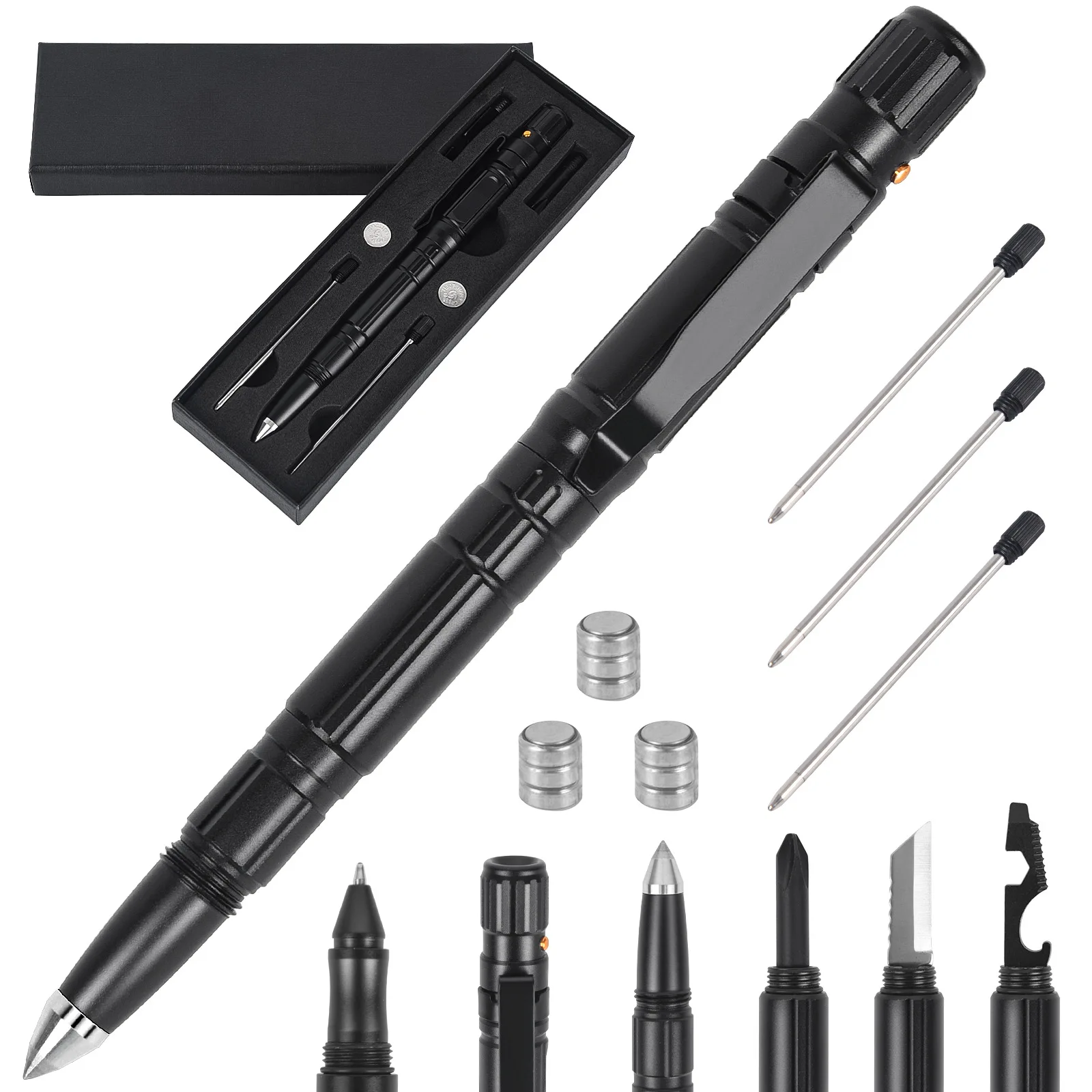 

Defensive Tactical Pen Multi Functional Personal Defensive Tools Tungsten Steel Security Protection Car Escape Pen Defence EDC