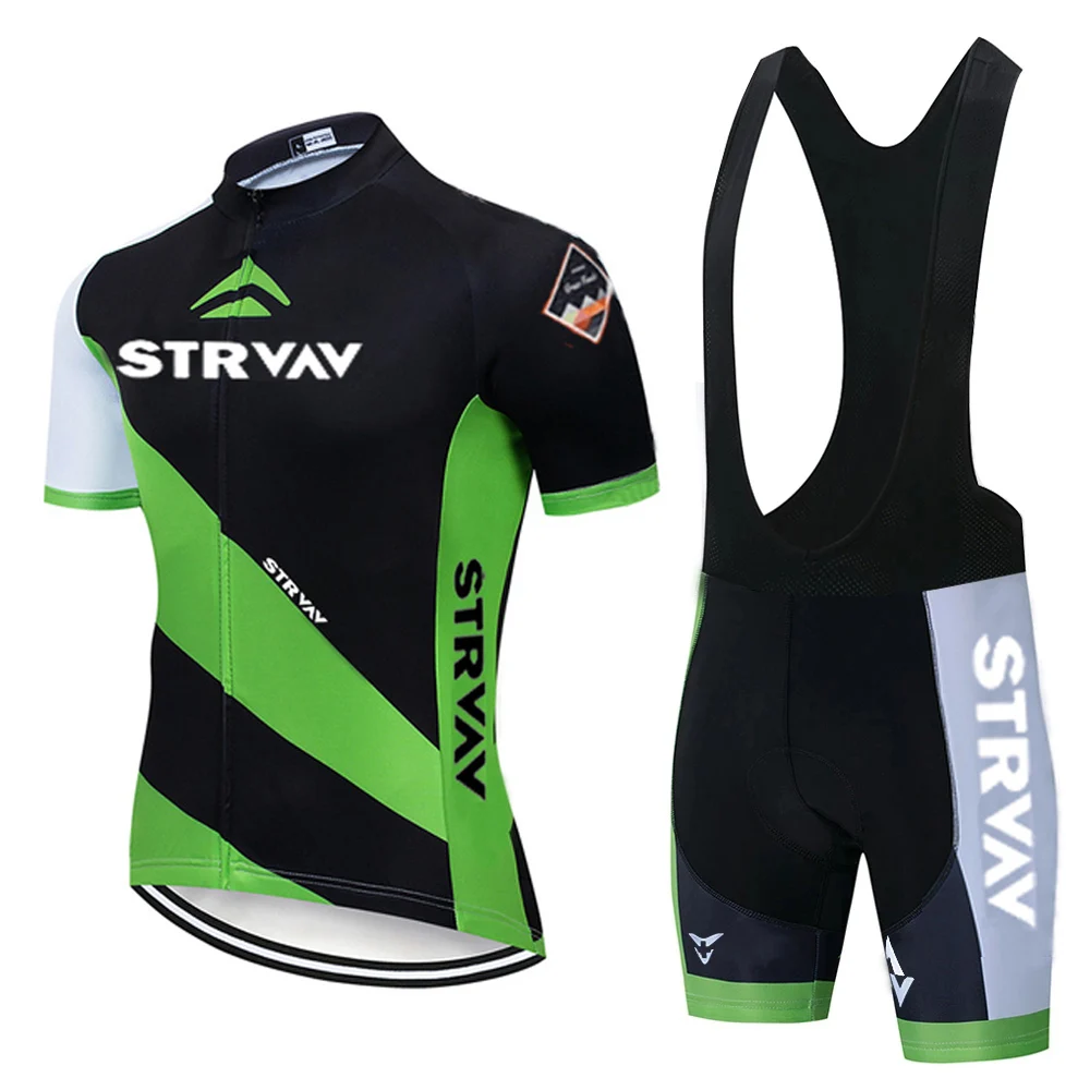 

STRVAV Men's Clothes Wear Better Rainbow Team RX Areo Cycling Jersey Short Sleeve Cycling Clothing Summer Road Bike Sets