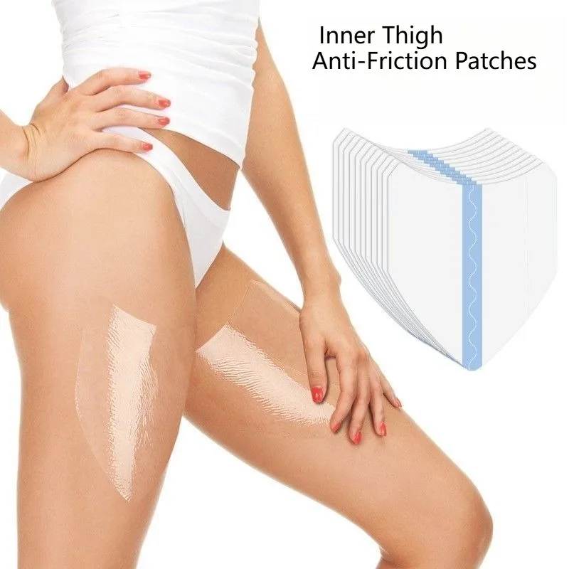 Фото Прозрачные многоразовые наклейки-пластыри для внутренней стороны бедер от пота и натирания, летние, невидимые, с эффектом снятия давления, для сухости кожи №2