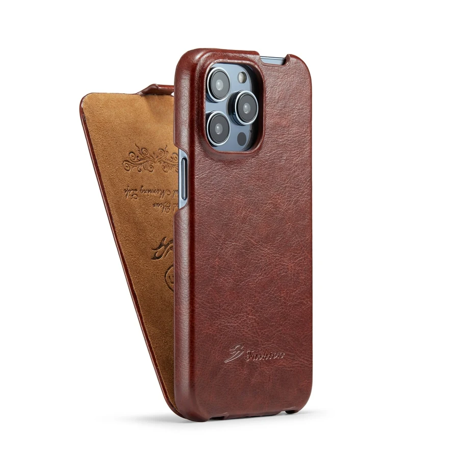 Фото Вертикальный чехол-книжка из натуральной кожи для iPhone 17 Air 16 6S 7 8 18 15 14 11 Pro Max 16E SE 2022 12 13 Mini Fundas Coque №5