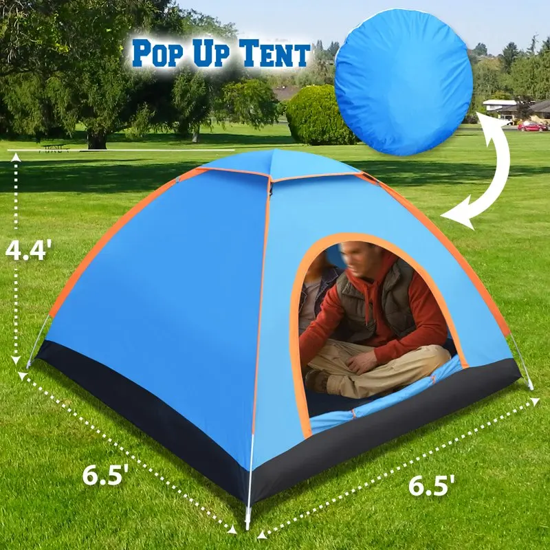 

tent Portable 3-4 Person for Backpacking Traveling with carry bag