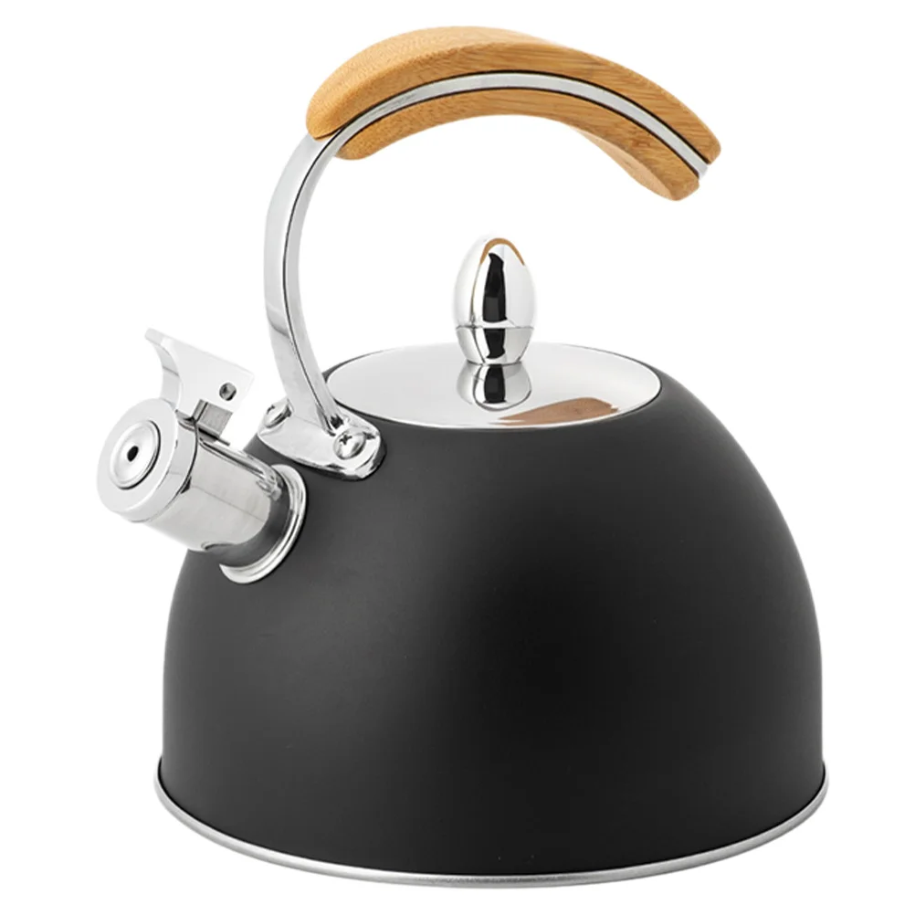 

Kettle Whistling Tea Stovetop Teapot Steel Water Stainless Boiling Decorative Handle Gas Kettles Wood Boiler Electric Coffee