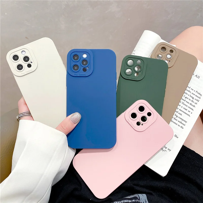 

Suitable for iPhone 13 case Apple 13 case solid color pupil frosted soft case 13promax