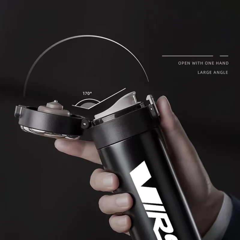 

400ml Intelligent Thermos Flask Travel Cup Vacuum Water Bottle For Skoda VRS Octavia FABIA KAMIQ KAROQ KODIAQ RAPID SUPERB Car