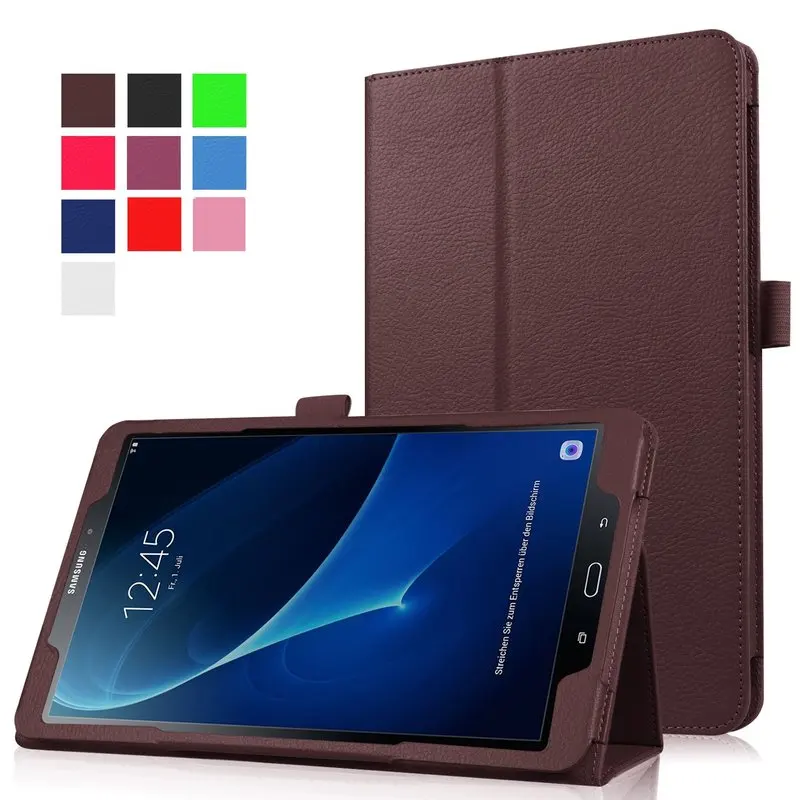 

Чехол для Samsung Galaxy Tab A 10,1, модель A6 SM-T580 T585 T587, тонкий легкий Магнитный Флип, чехлы из искусственной кожи с несколькими углами и подставкой