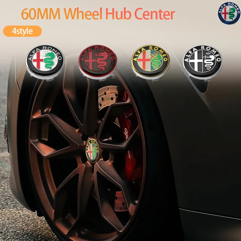 4 шт. 60 мм чехол-значок для Alfa Romeo Giulia Stelvio Giulietta 156 159 147 Mito Tonale Brera Disco GT