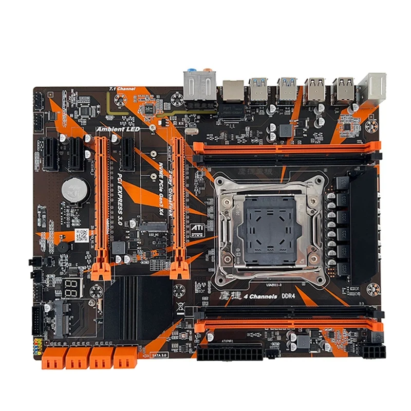 X99-D4 Motherboard LGA 2011-V3 DDR4 Desktop Computer Motherboard X79 E5-2680V3 M.2 NVME NGFF USB3.0 ECC Server