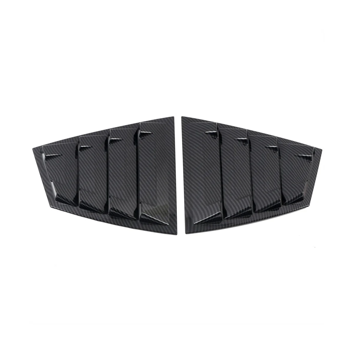 

Car Carbon Fiber Rear Window Louver Shutter Cover Trim for Subaru WRX STi 2015-2021 Window Side Vent Trim