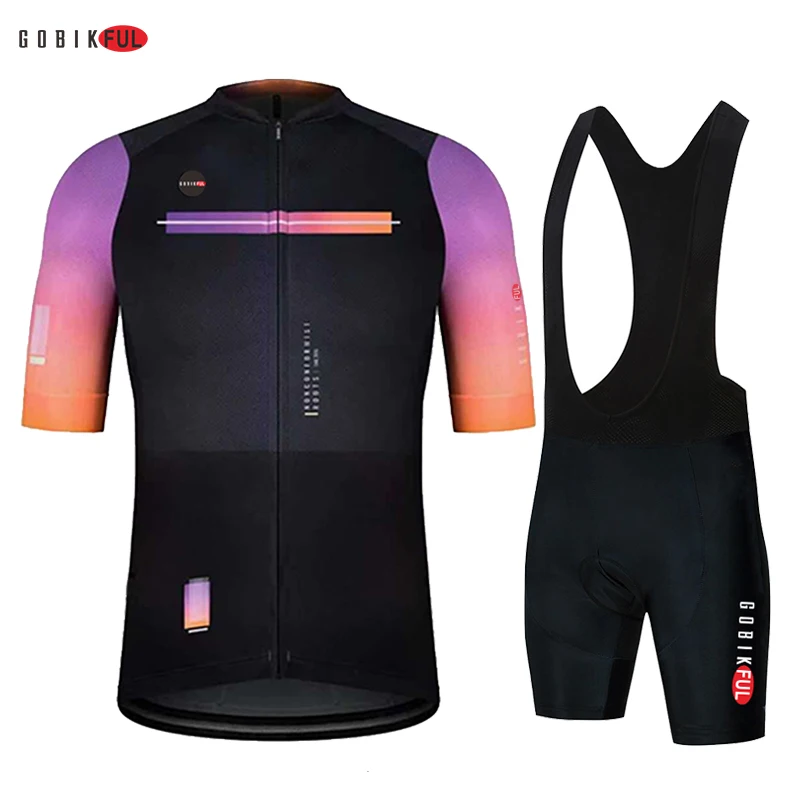 

Summer GOBIK 2023 New Team Men Cycling Jersey Clothing Black Short Sleeve Breathable Quick Dry Cycle Jersey Clothes Spain