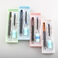 1pcs fountain pen metal ink pen retractable 0 38mm nib converter filler business stationery office school supplies