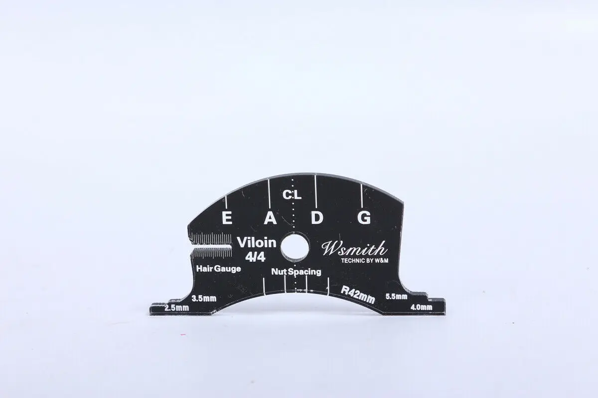 

VIOLIN BRIDGE SHAPING TOOL STRING SPACING MARKER & BOW RE-HAIR GAUGE Violin Nut