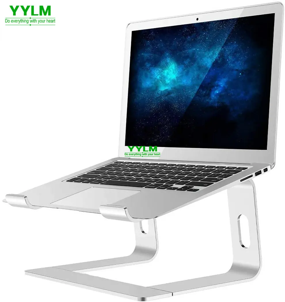 

YYLM Ergonomic Aluminum Laptop Mount Computer Stand Compatible Detachable Laptop Riser Notebook Holder For MacBook 10-15.6"