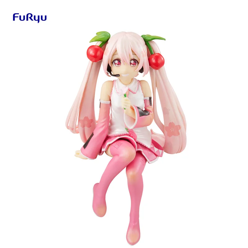 

Предварительная продажа Furyu Vocaloid Hatsune Miku Sakura Miku Аниме Фигурка модель настольные украшения лапша стопор коллекционные модели игрушки