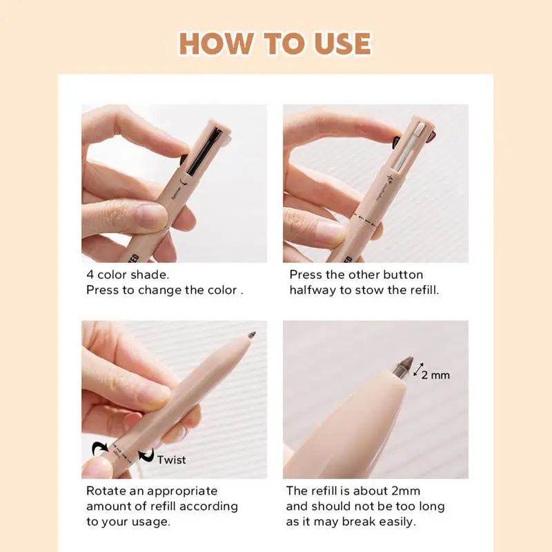 Дорожные ручки для макияжа разноцветная подводка глаз хайлайтер