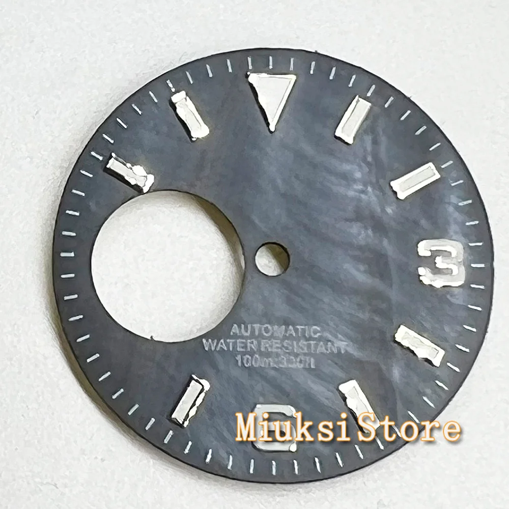 Циферблат часов 29 мм подходит для NH38 зеленый светящийся полый циферблат корпуса