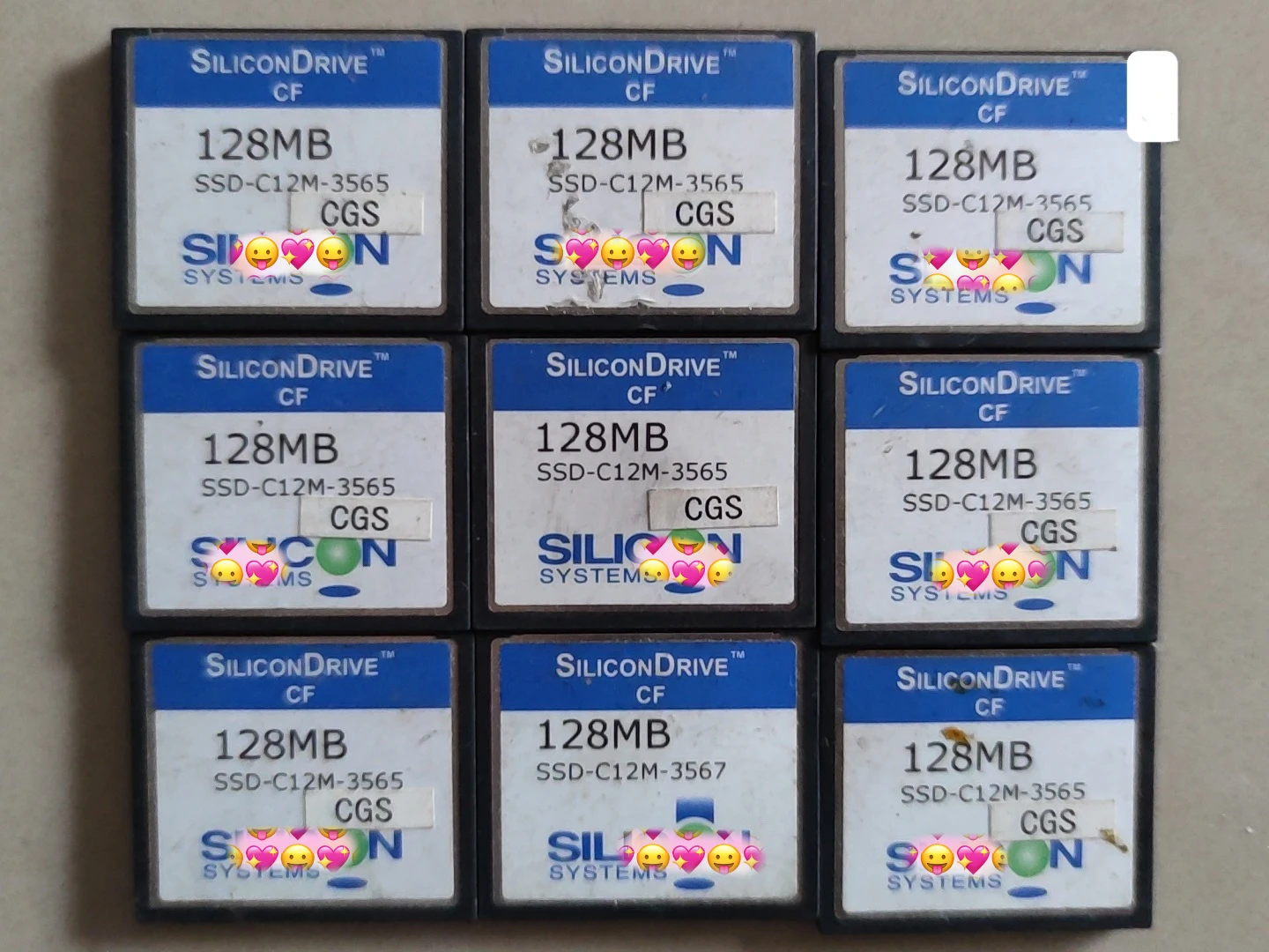 10pcs/lot SiliconDrive 128MB PATA CompactFlash CF Compact Flash Memory card SSD SILICON enlarge